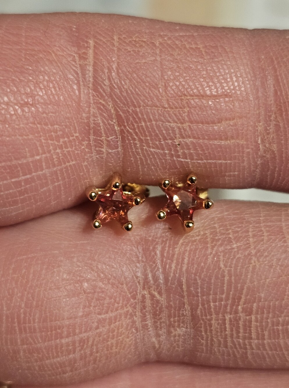 Sterling Silver 925 CZ Star Earring Studs